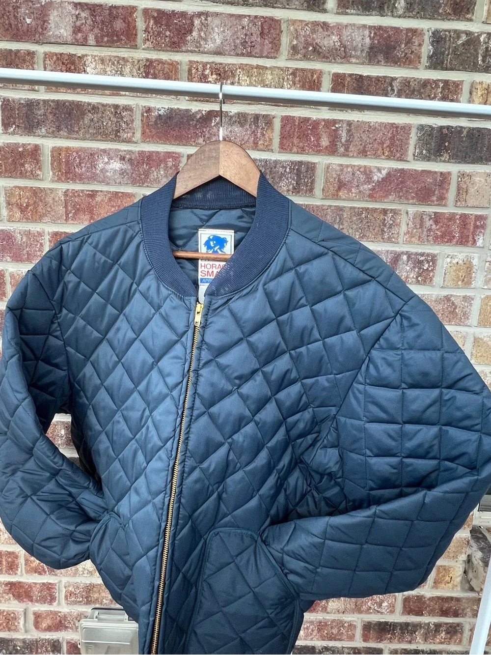 Vintage Horace Small Quilted Bomber Jacket Liner Made in USA